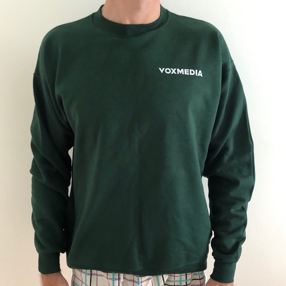 Vox Other - Vox Media Crewneck Sweatshirt Green Size L